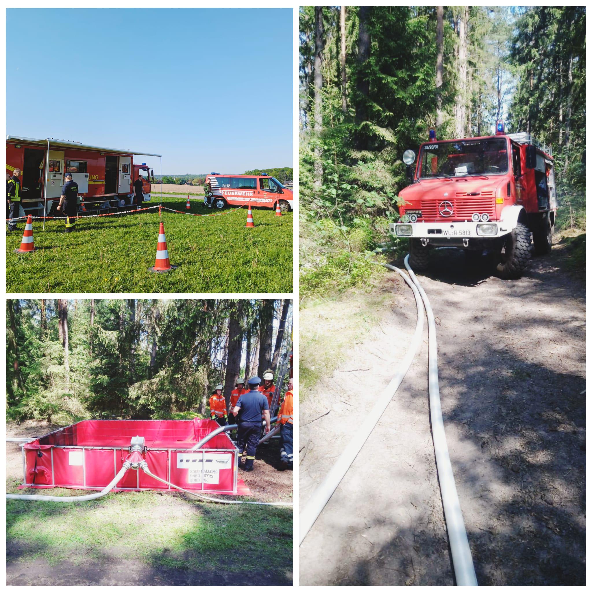 Waldbrandübung in Garlstorf: Der Fachzug ELW2 war dabei! Bild 1